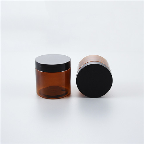 120ml Amber Custom plastic pet jar