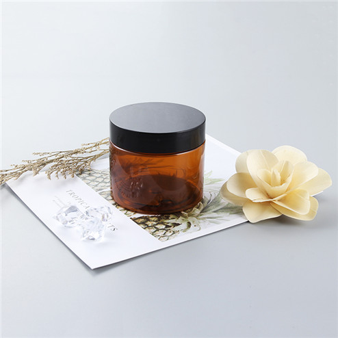 120ml Amber Custom plastic pet jar