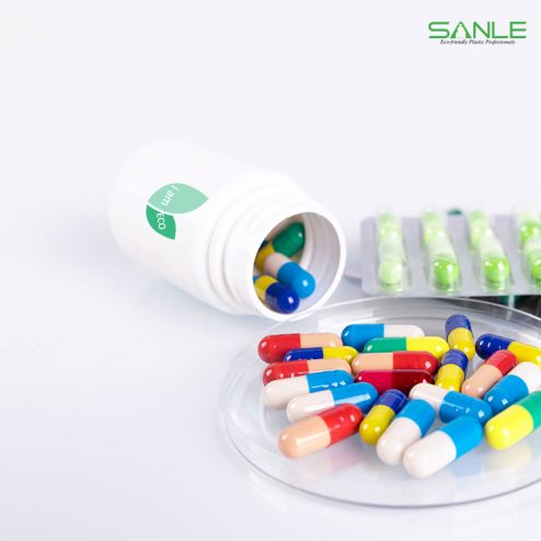 Pla compostable & biodegradable medicine capsule bottle pill container medical packaging