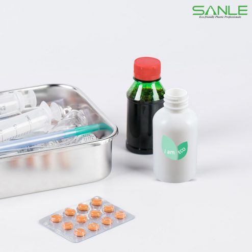 Pla compostable & biodegradable medicine capsule bottle pill container medical packaging