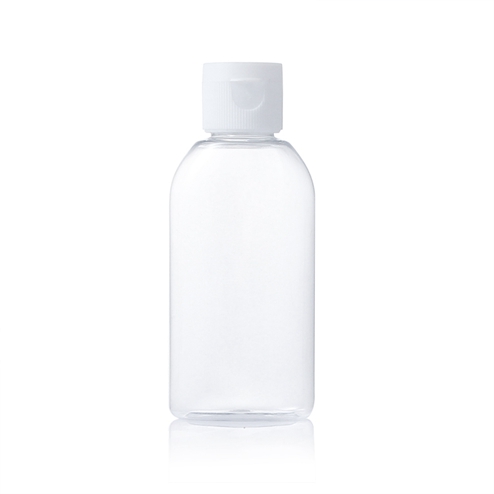 60ml round clear bottle with snap cap