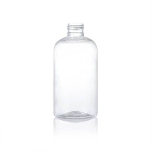 plastic bottle packaging manufacturers-250ml empty clear boston bottle
