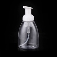 300ml white foam pump with clear bottle