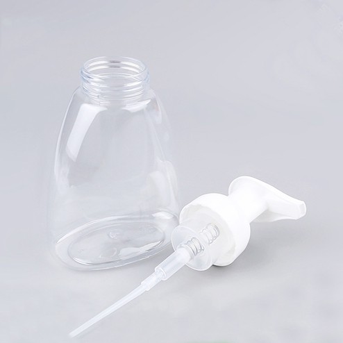 250ml white foam pump with clear pet bottle