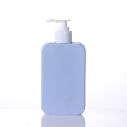 ganske enkelt designer fryser 300ml custom lotion bottles hdpe rectangular shampoo bottle with lotion pump